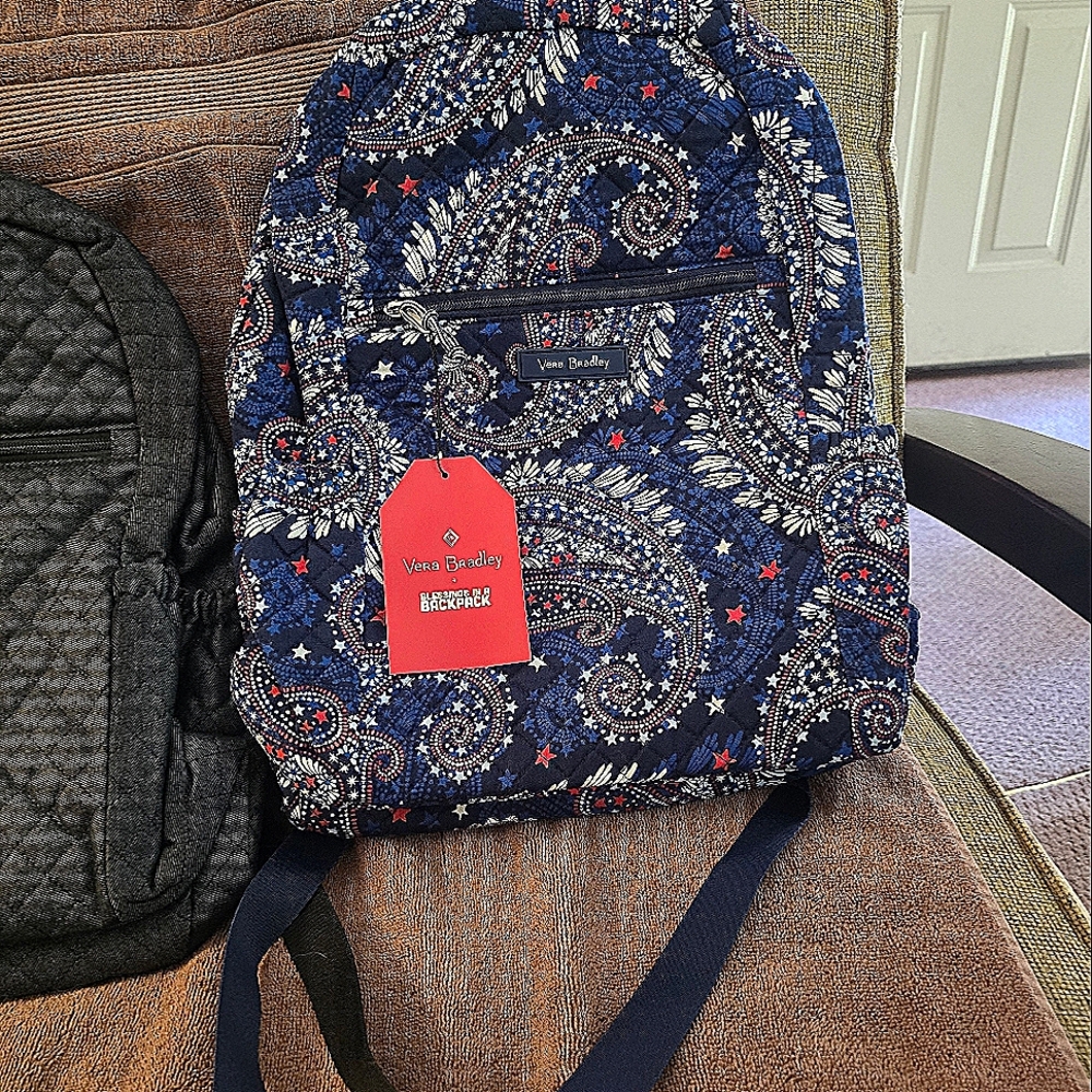 Vera Bradley fireworks paisley backpack